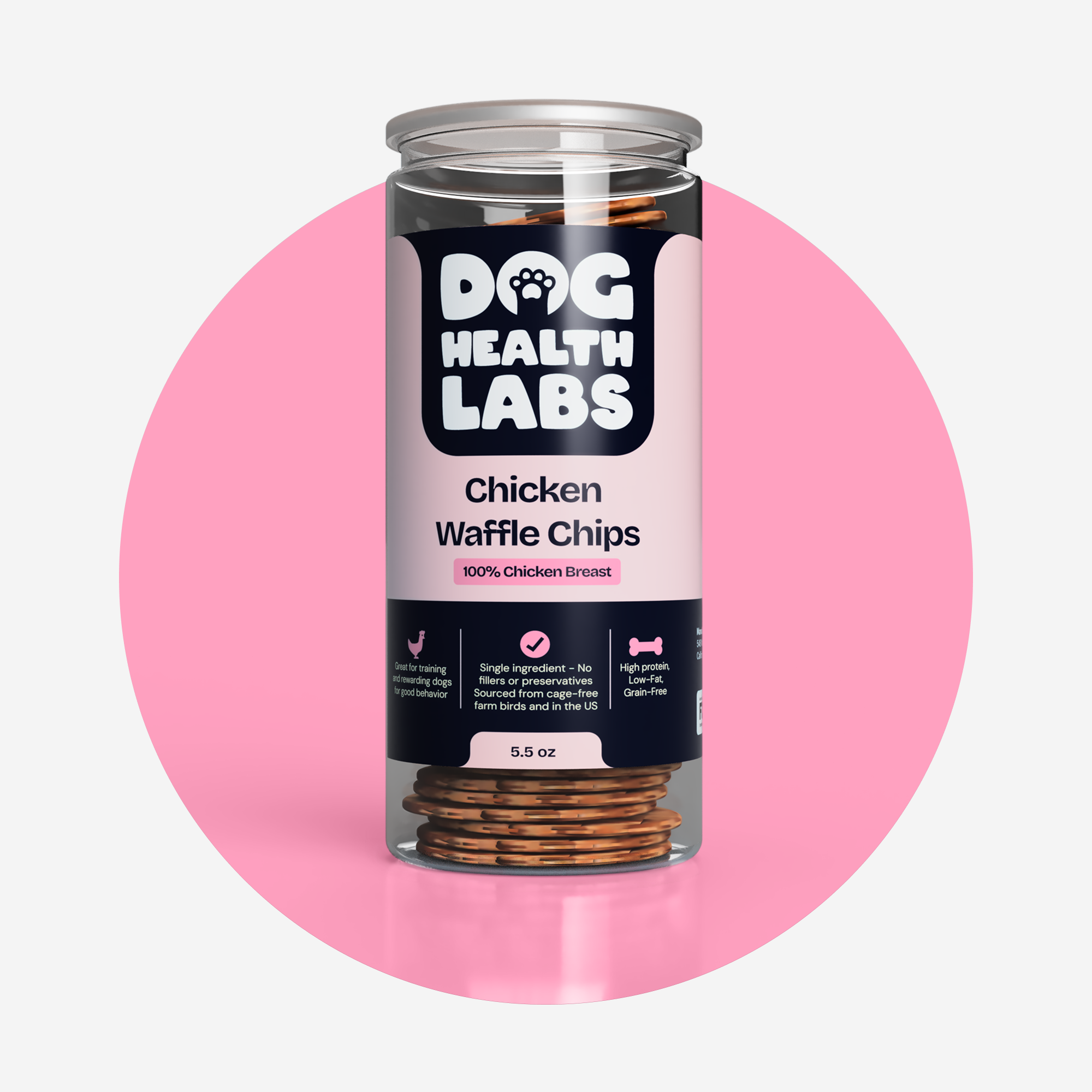 Chicken Waffle Chips For Dogs