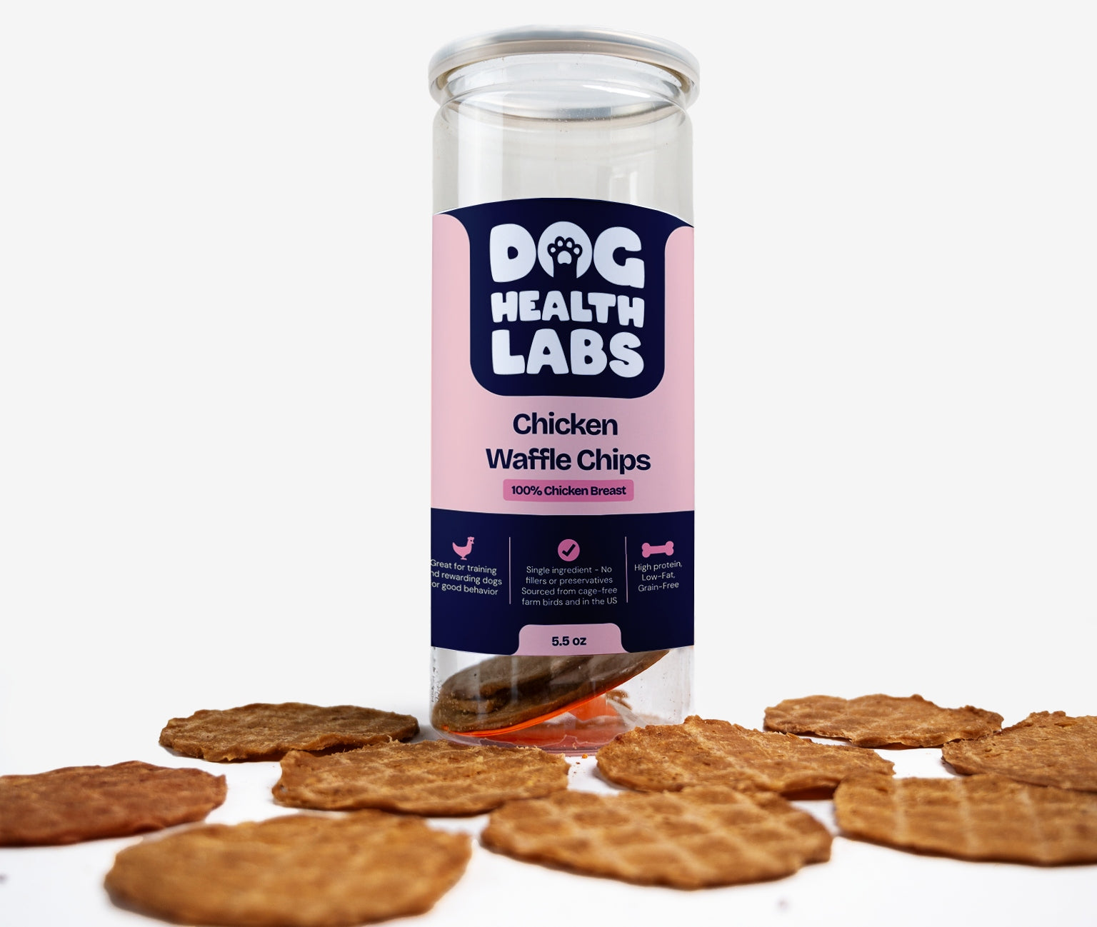 Chicken Waffle Chips For Dogs